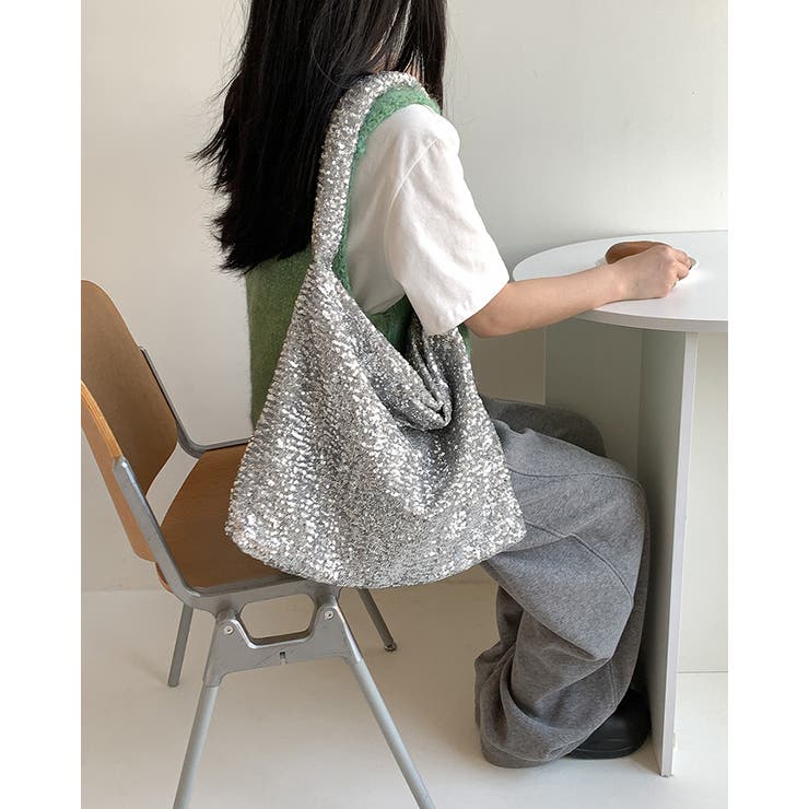 スパンコール トートバッグ ショルダーバッグ | RAKUku | 詳細画像3 