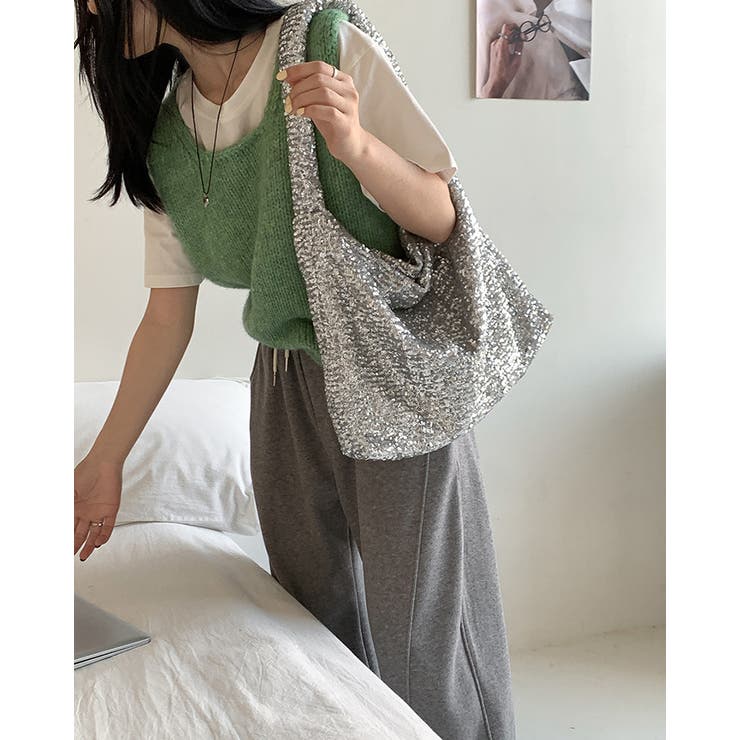 スパンコール トートバッグ ショルダーバッグ | RAKUku | 詳細画像4 