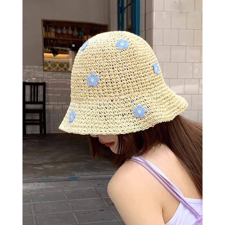 日焼け対策 バケットハット 麦わら帽子 | RAKUku | 詳細画像2 