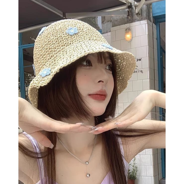 日焼け対策 バケットハット 麦わら帽子 | RAKUku | 詳細画像3 