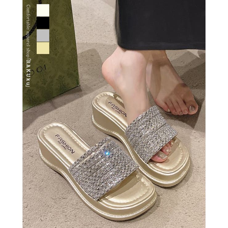 ゴールド | シューズ 靴 サンダル | RAKUku