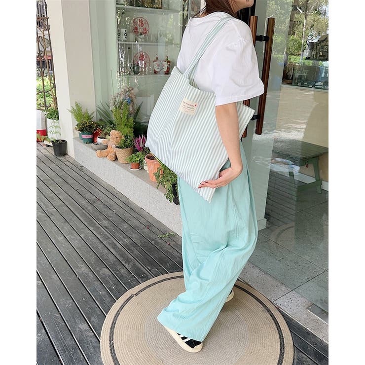 25ss ストライプトートバッグ サブバッグ かわいい 韓国系 パステル | RAKUku | 詳細画像6 