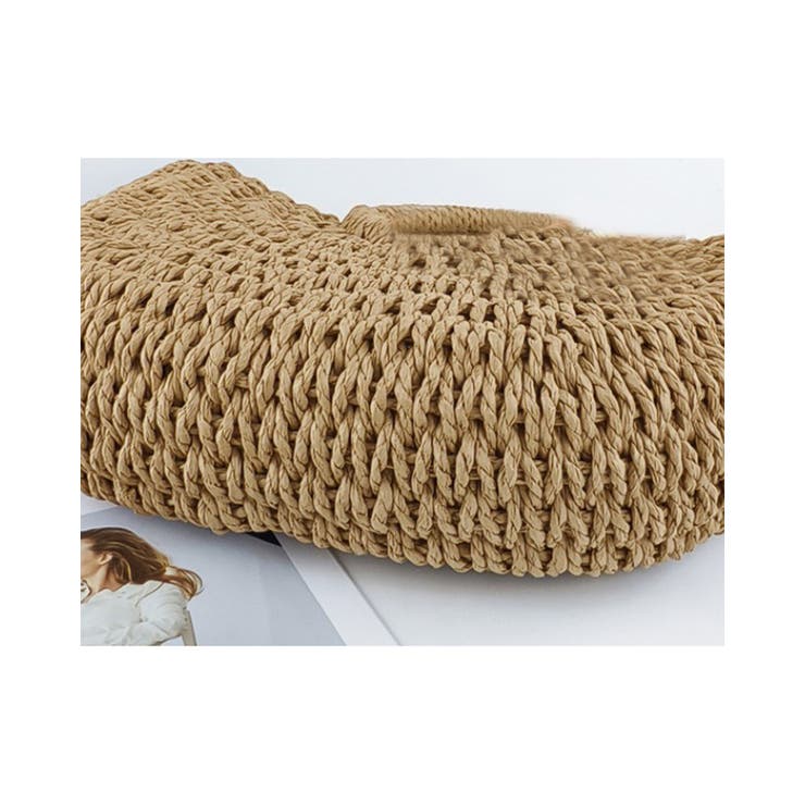 ストローラウンドかごバッグ 手編み | RAKUku | 詳細画像2 