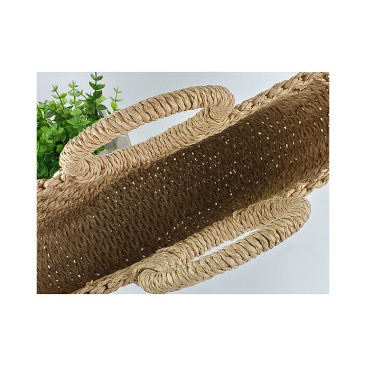 ストローラウンドかごバッグ 手編み | RAKUku | 詳細画像4 