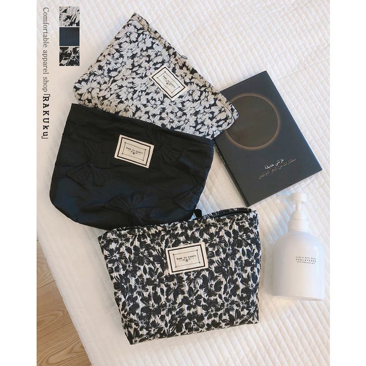 花柄 リボン マルチポーチ | RAKUku | 詳細画像1 