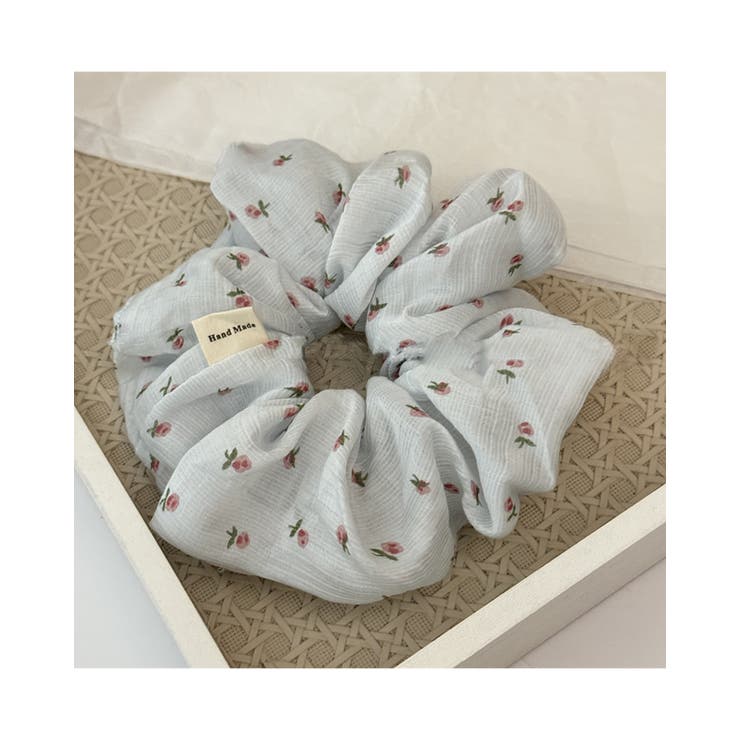 人気 小花柄シュシュ フラワー 夏色[品番：RKKW0003424]｜RAKUku