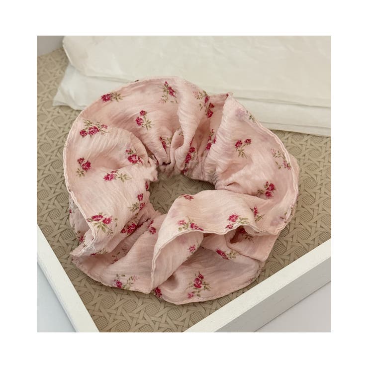 ピンク | フラワーシュシュ 花柄 小花柄 | RAKUku