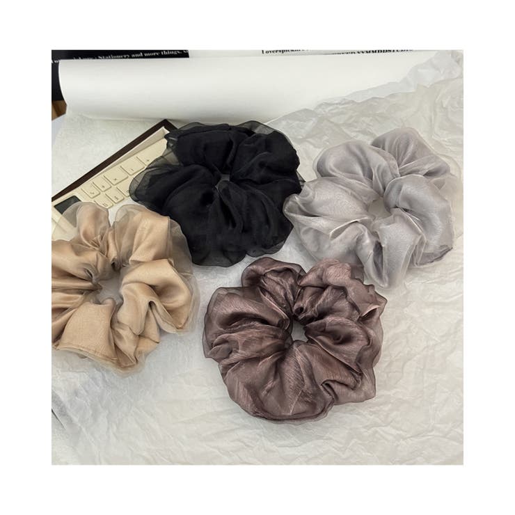 シースルーレイヤードシュシュ 高級感 エレガント | RAKUku | 詳細画像2 