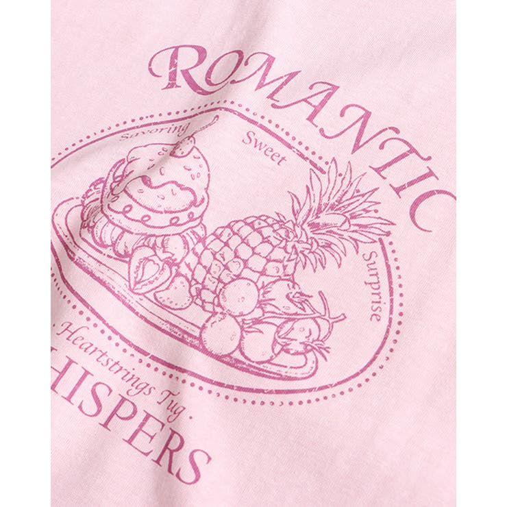 【3color】ROMANTIC ロゴプリントTシャツ ガーリー フルーツ | RAKUku | 詳細画像16 