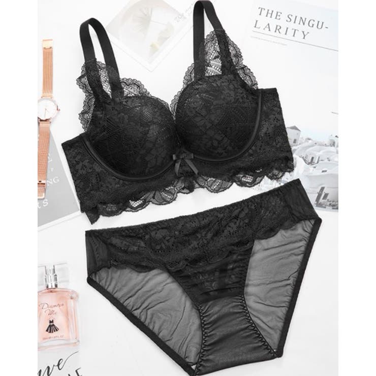 セクシ－盛れるレースブラショーツセット 上下セット ノンワイヤー ランジェリー | RAKUku | 詳細画像21 