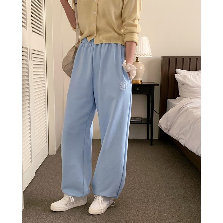 ブルー | スウェットパンツ レーディス リラックスパンツ | RAKUku