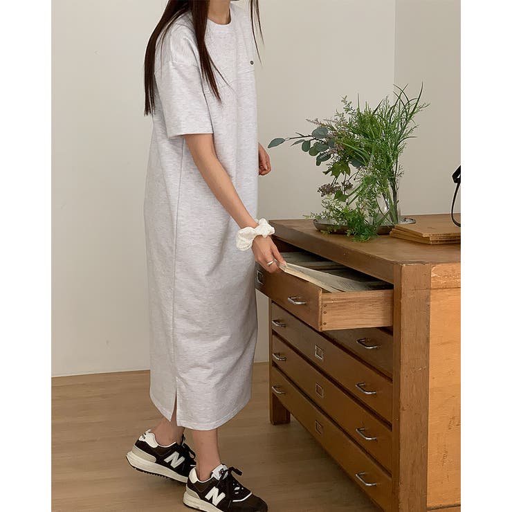 ゆったりワンピース ロング丈 半袖 | RAKUku | 詳細画像15 