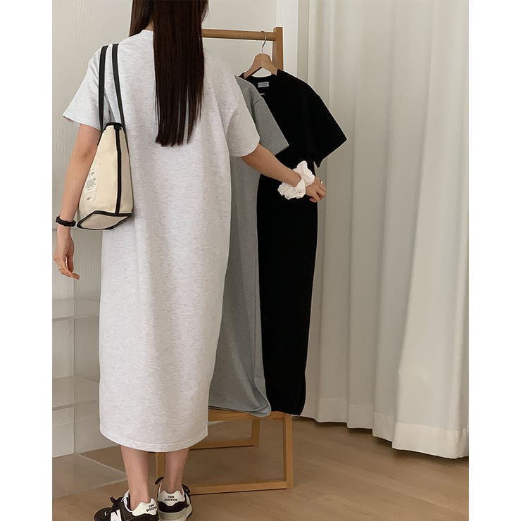 ゆったりワンピース ロング丈 半袖 | RAKUku | 詳細画像2 