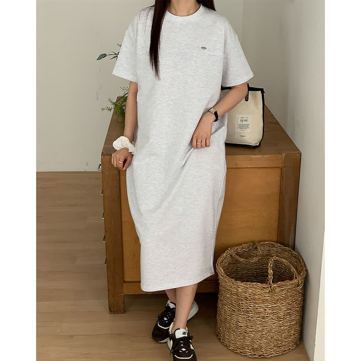 ゆったりワンピース ロング丈 半袖 | RAKUku | 詳細画像5 