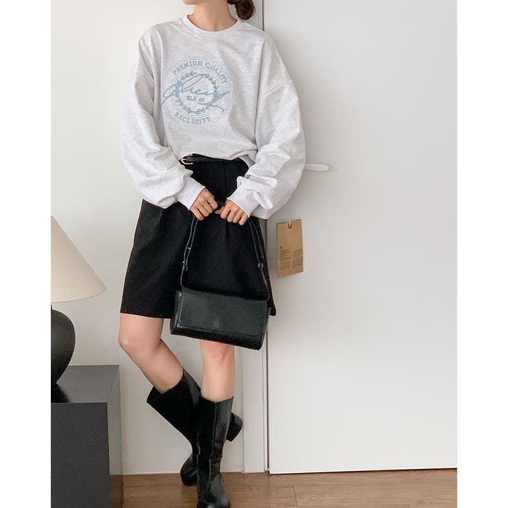 スウェットロゴ 刺繍 ロンT | RAKUku | 詳細画像8 