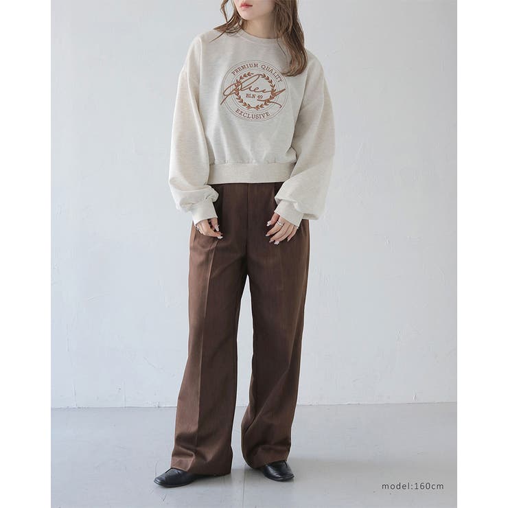 スウェットロゴ 刺繍 ロンT | RAKUku | 詳細画像4 