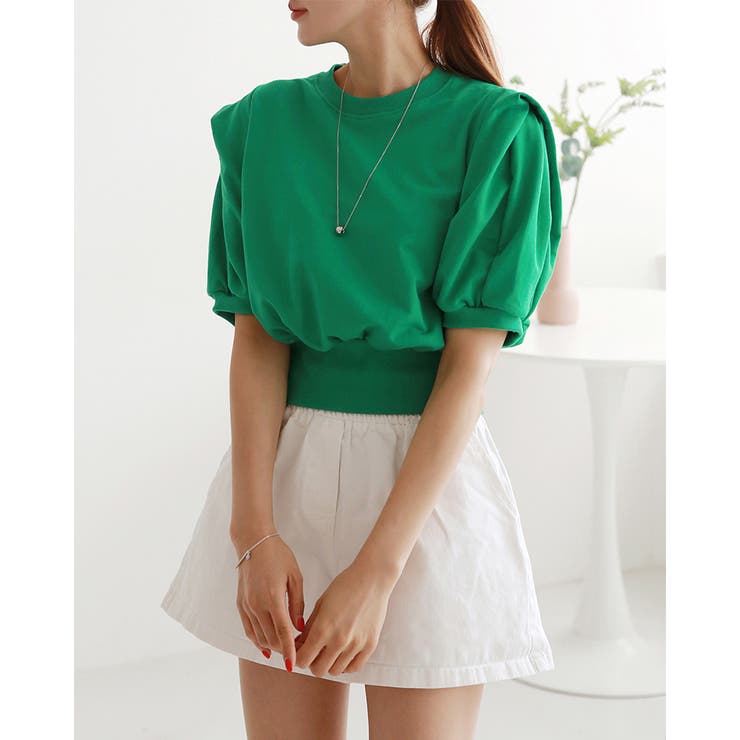 パフスリーブ カットソー 半袖 | RAKUku | 詳細画像4 