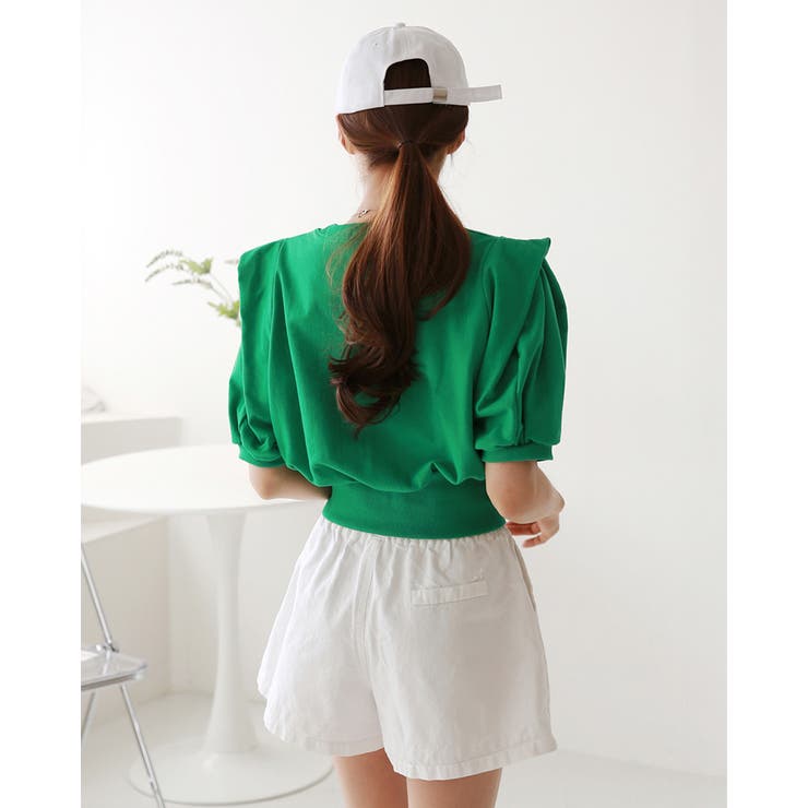 パフスリーブ カットソー 半袖 | RAKUku | 詳細画像5 