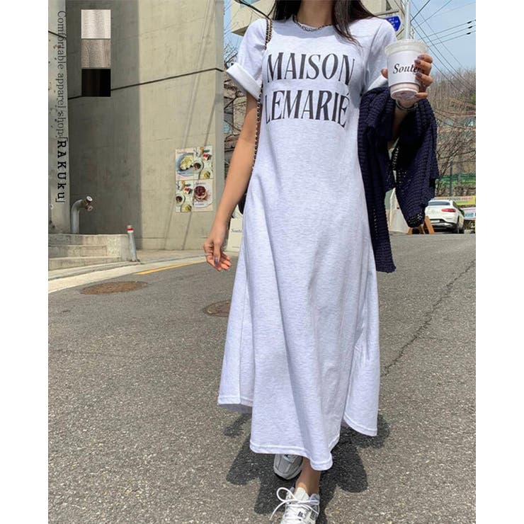 Tシャツワンピース ワンピース 半袖 | RAKUku | 詳細画像1 