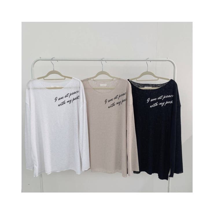 ルーズフィットレタリングシアートップス 長袖 madeinkorea | RAKUku | 詳細画像3 