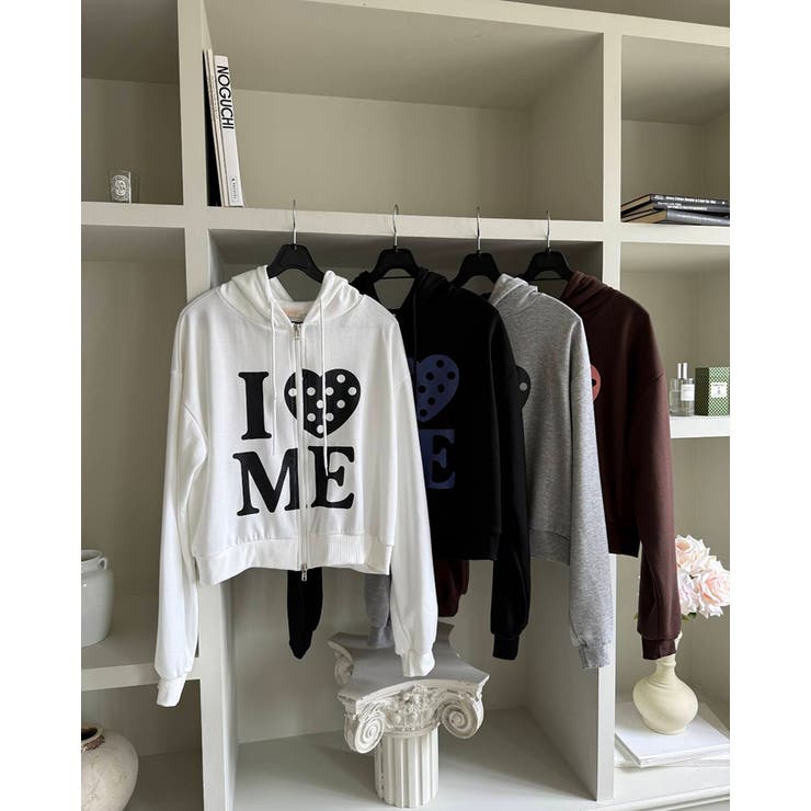 4color アイラブミー ジップアップパーカー | RAKUku | 詳細画像3 