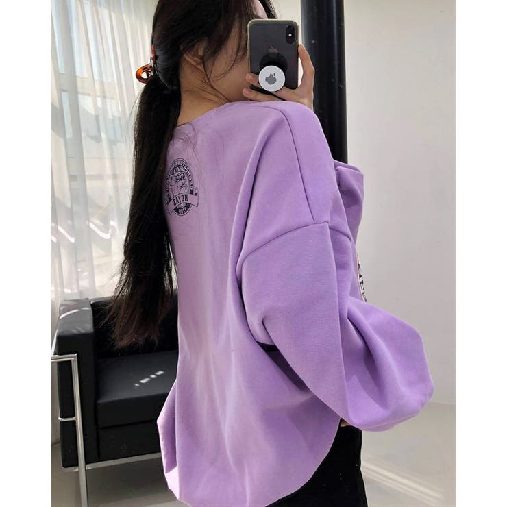 4color オーバーフィットプリントスウェット 長袖 | RAKUku | 詳細画像3 