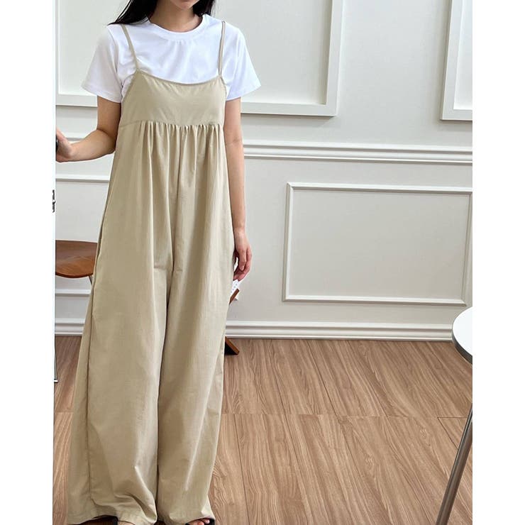 【2color】リラックスワイドサロペット オールインワン キャミサロペット | RAKUku | 詳細画像6 
