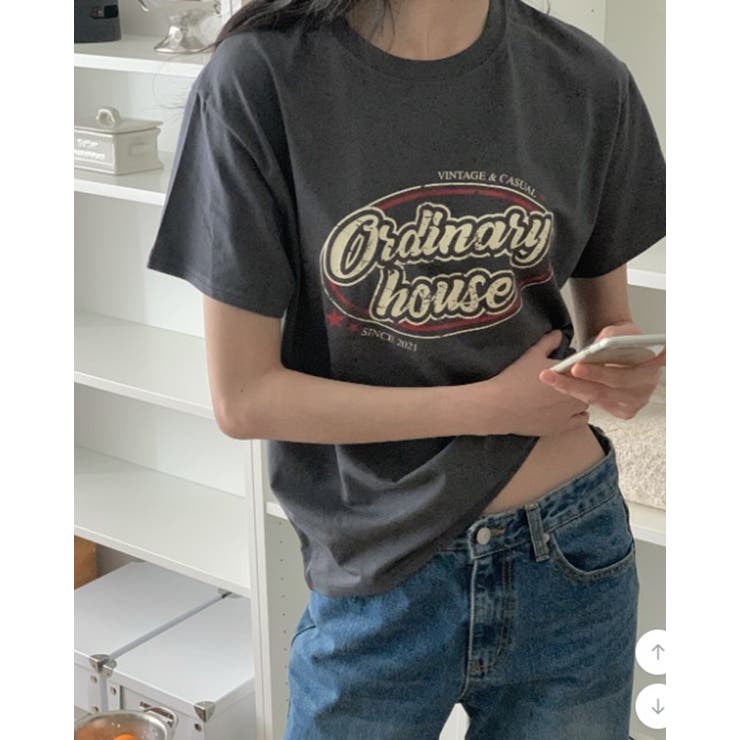 【3color】 ヴィンテージロゴプリントルーズTシャツ 半袖 | RAKUku | 詳細画像9 