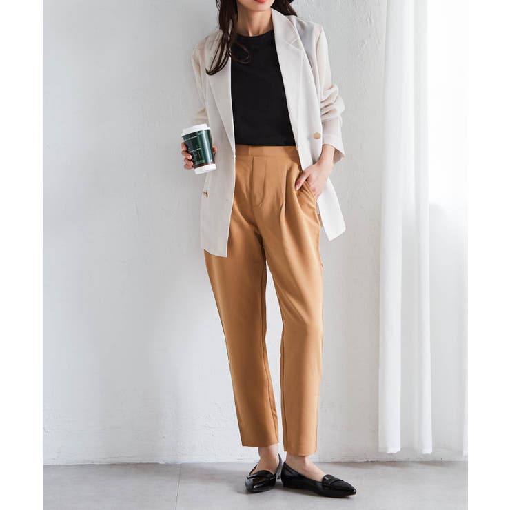 美脚シルエットタックパンツ | RANAN | 詳細画像5 