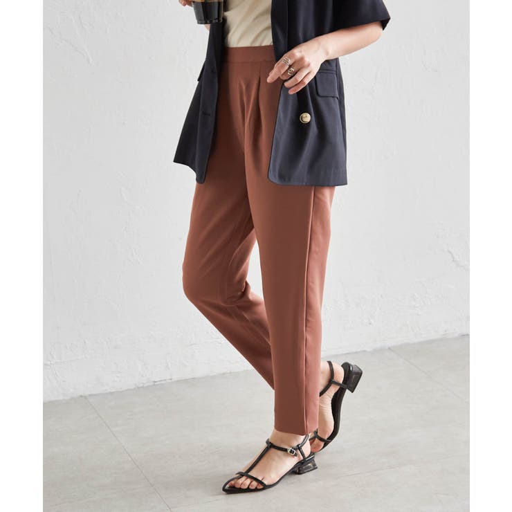 ココア65 | 美脚シルエットタックパンツ | RANAN