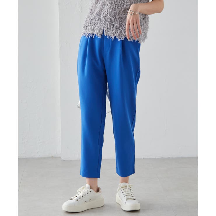 ロイヤルブルー | 美脚シルエットタックパンツ | RANAN