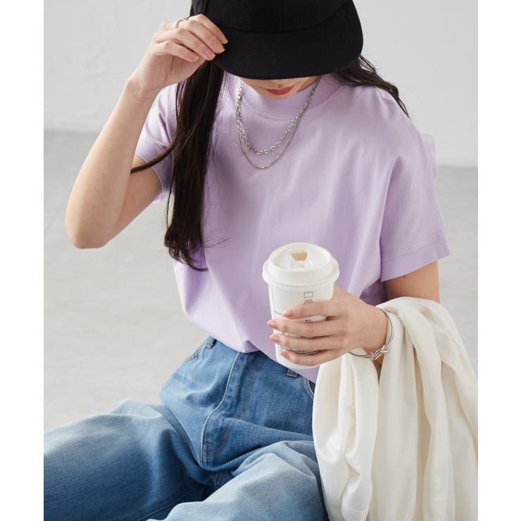 パープル | 綿１００％ひんやりＵＶカットプチハイネックTシャツ | RANAN