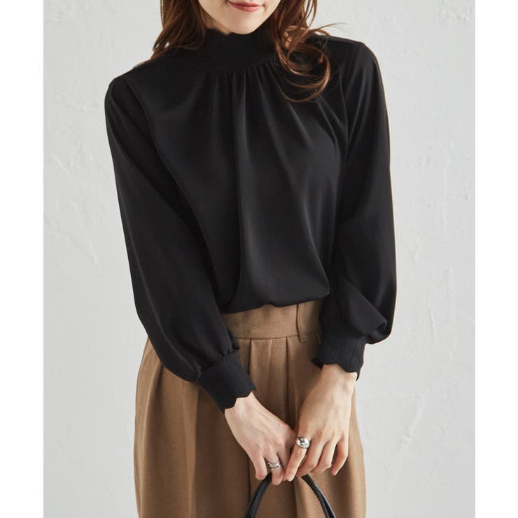 スカラップリブニット使いブラウス | RANAN | 詳細画像1 