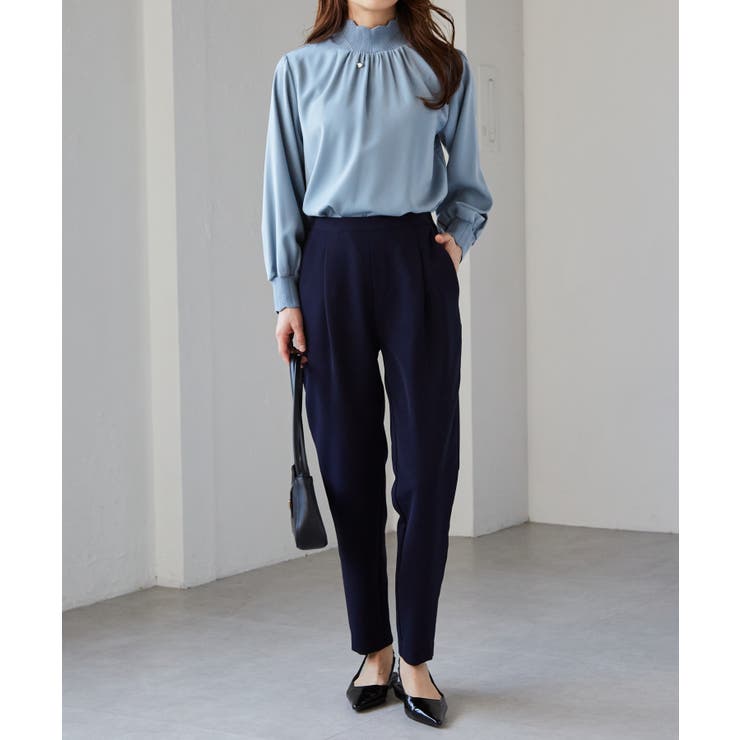 スカラップリブニット使いブラウス | RANAN | 詳細画像10 