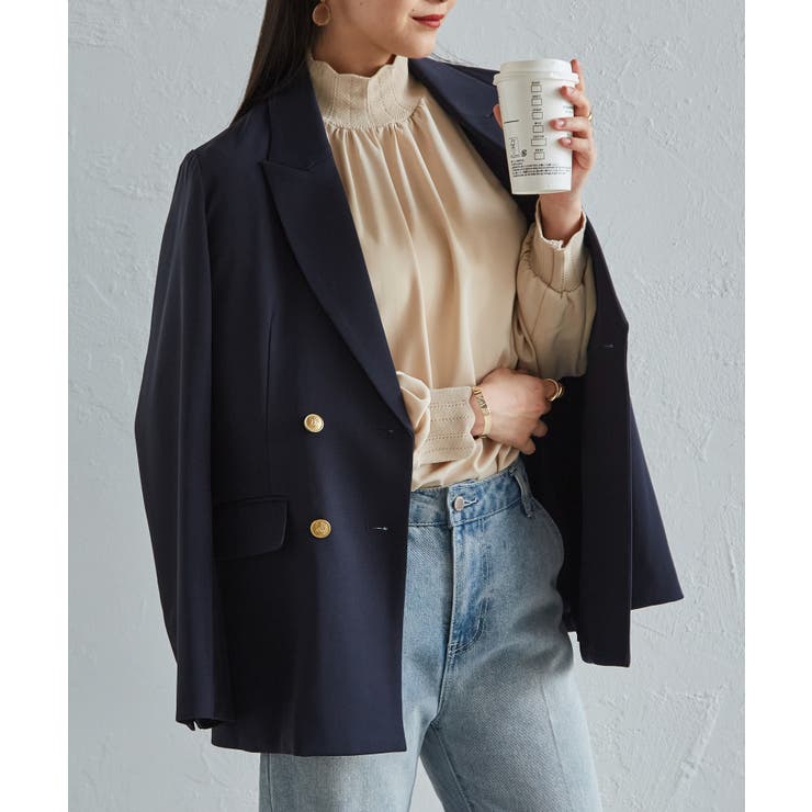 スカラップリブニット使いブラウス | RANAN | 詳細画像11 