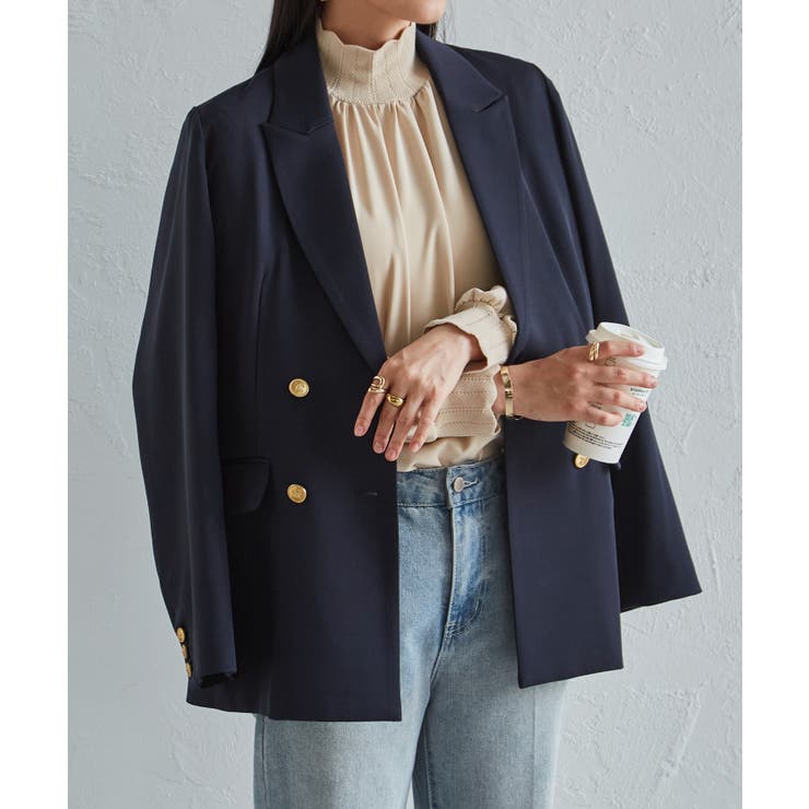 スカラップリブニット使いブラウス | RANAN | 詳細画像12 