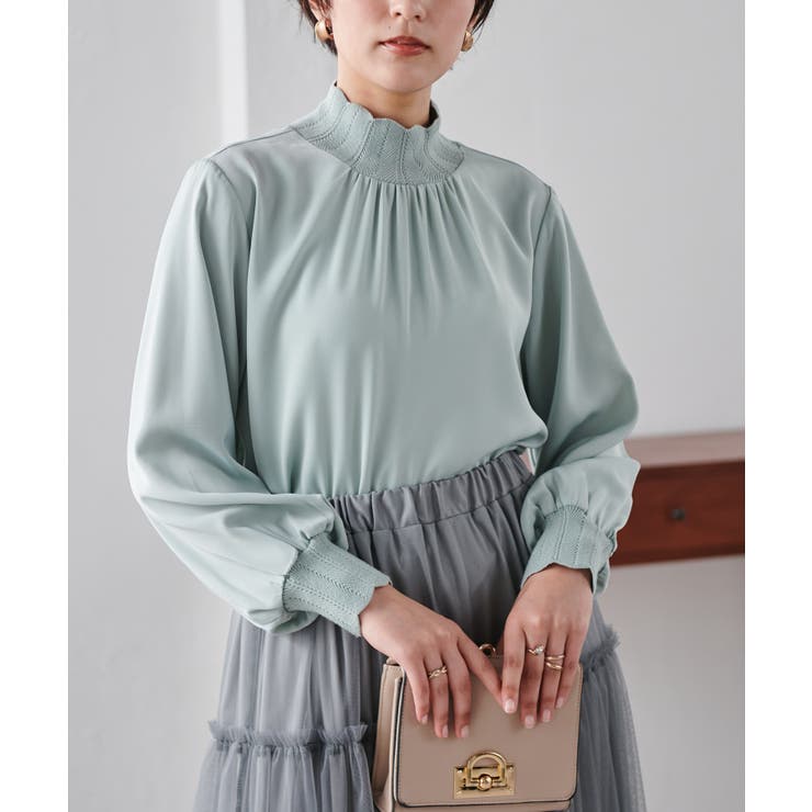 スカラップリブニット使いブラウス | RANAN | 詳細画像17 