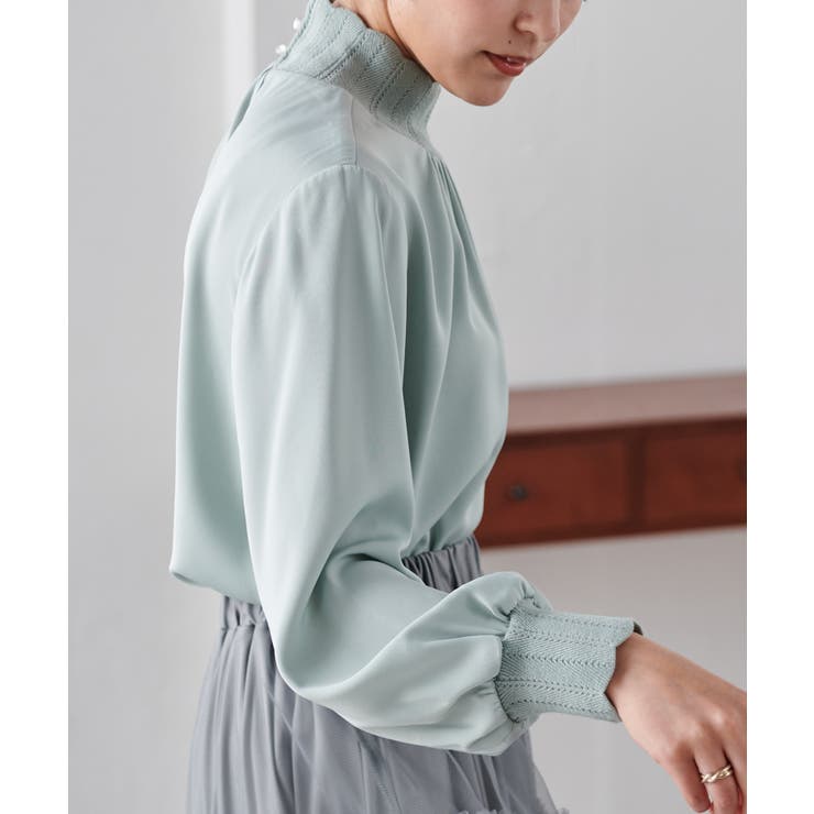 スカラップリブニット使いブラウス | RANAN | 詳細画像18 