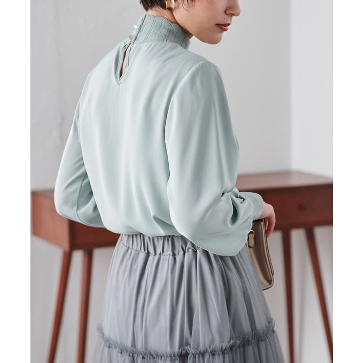 スカラップリブニット使いブラウス | RANAN | 詳細画像19 