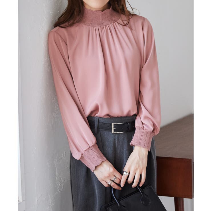 スカラップリブニット使いブラウス | RANAN | 詳細画像25 