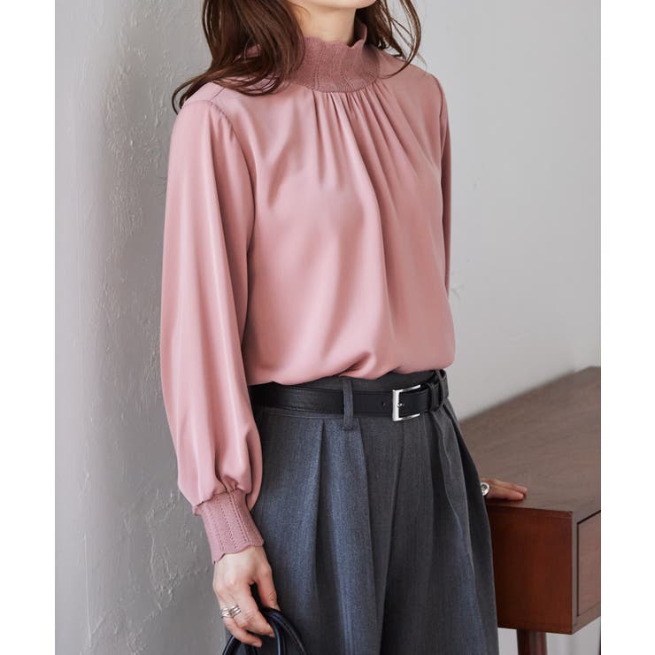 スカラップリブニット使いブラウス | RANAN | 詳細画像26 