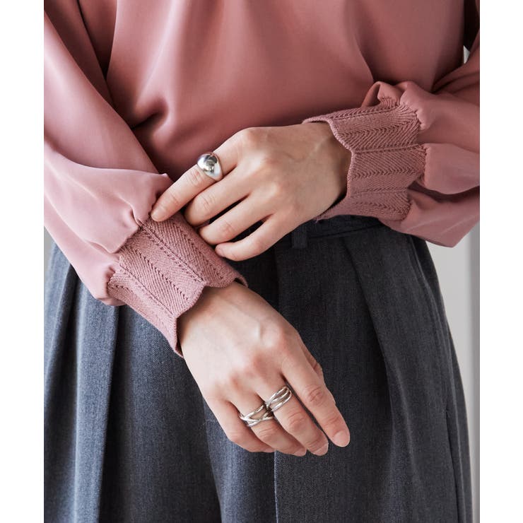 スカラップリブニット使いブラウス | RANAN | 詳細画像27 