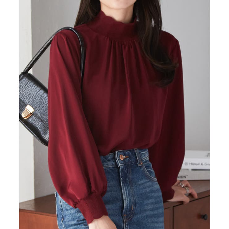 スカラップリブニット使いブラウス | RANAN | 詳細画像29 