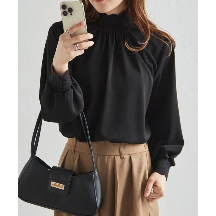 スカラップリブニット使いブラウス | RANAN | 詳細画像3 