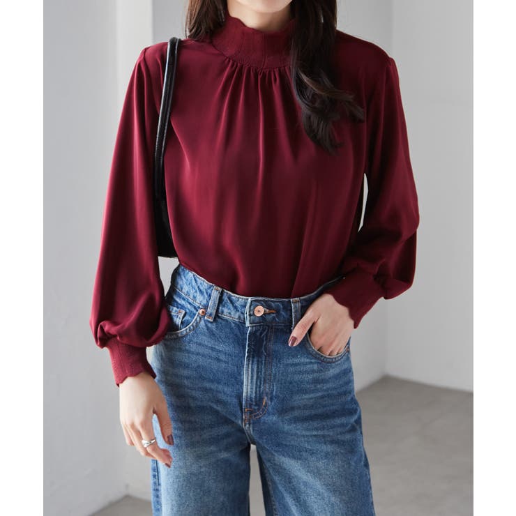 スカラップリブニット使いブラウス | RANAN | 詳細画像30 