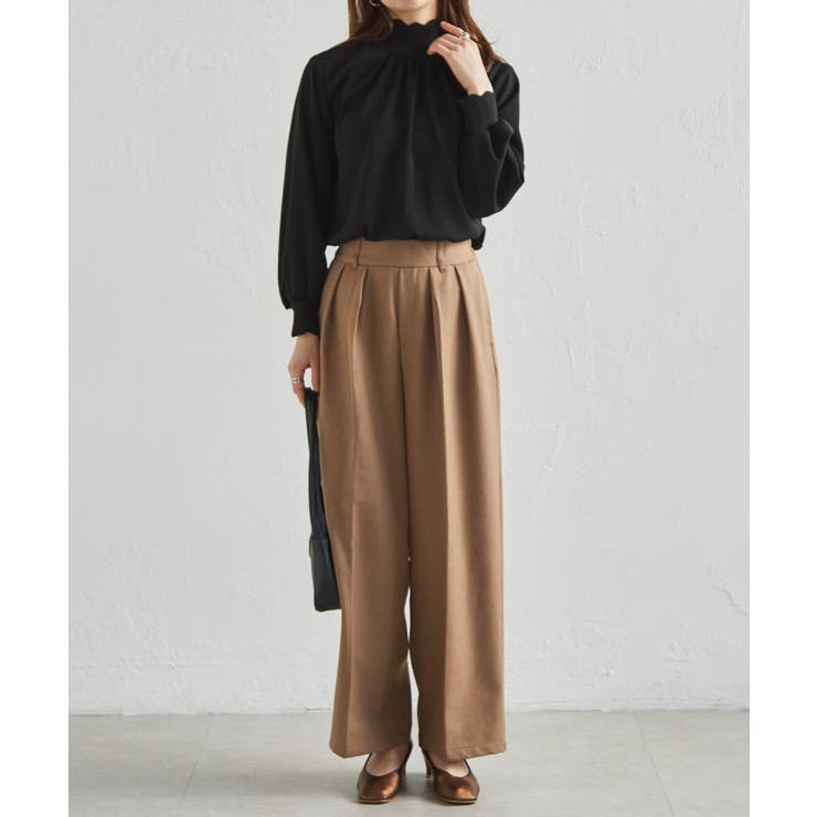 スカラップリブニット使いブラウス | RANAN | 詳細画像4 