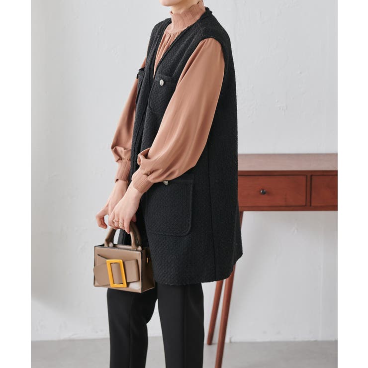 スカラップリブニット使いブラウス | RANAN | 詳細画像40 