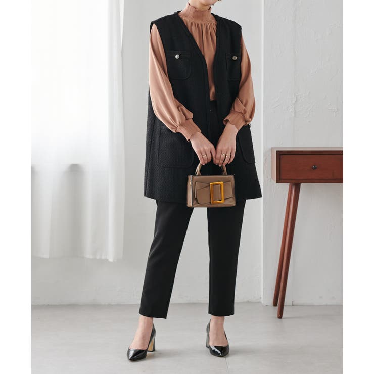 スカラップリブニット使いブラウス | RANAN | 詳細画像41 