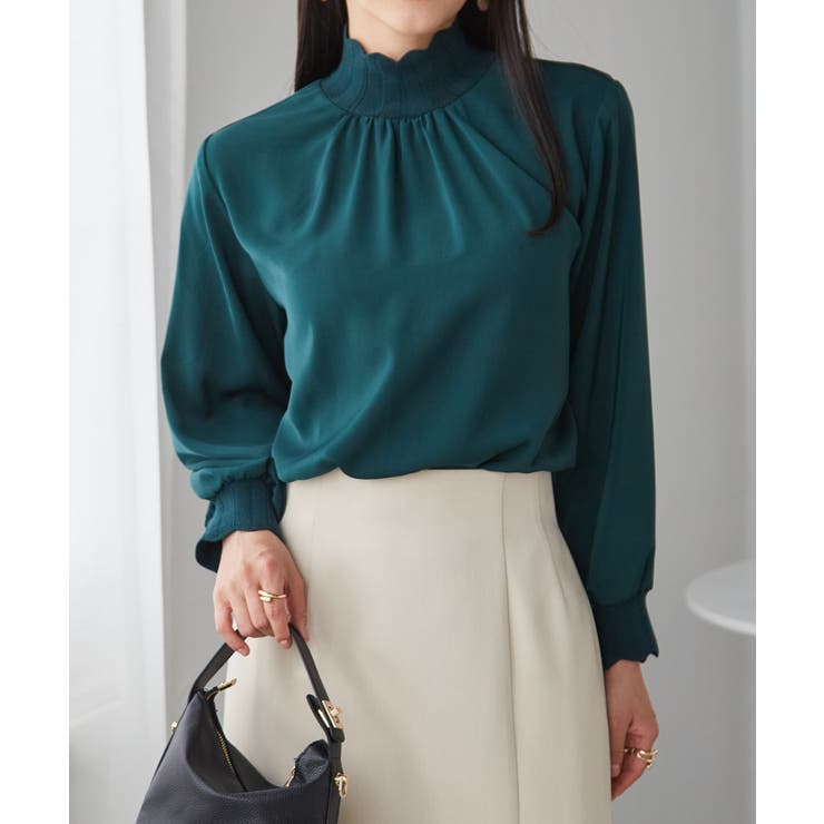 スカラップリブニット使いブラウス | RANAN | 詳細画像42 