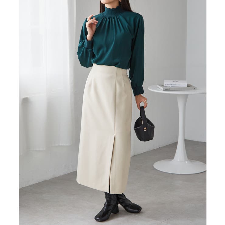 スカラップリブニット使いブラウス | RANAN | 詳細画像46 